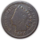1894 Indian Head Cent Good G Coin #21979