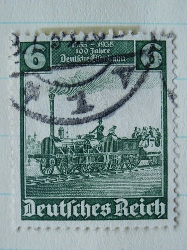 Stamp Auction GERMANY & SAAR RAILROAD RAILWAY from 1921 Collection of 9 Stamp - Picture 3 of 12