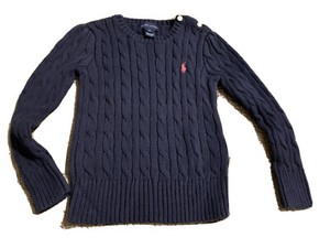 cable knit navy jumper
