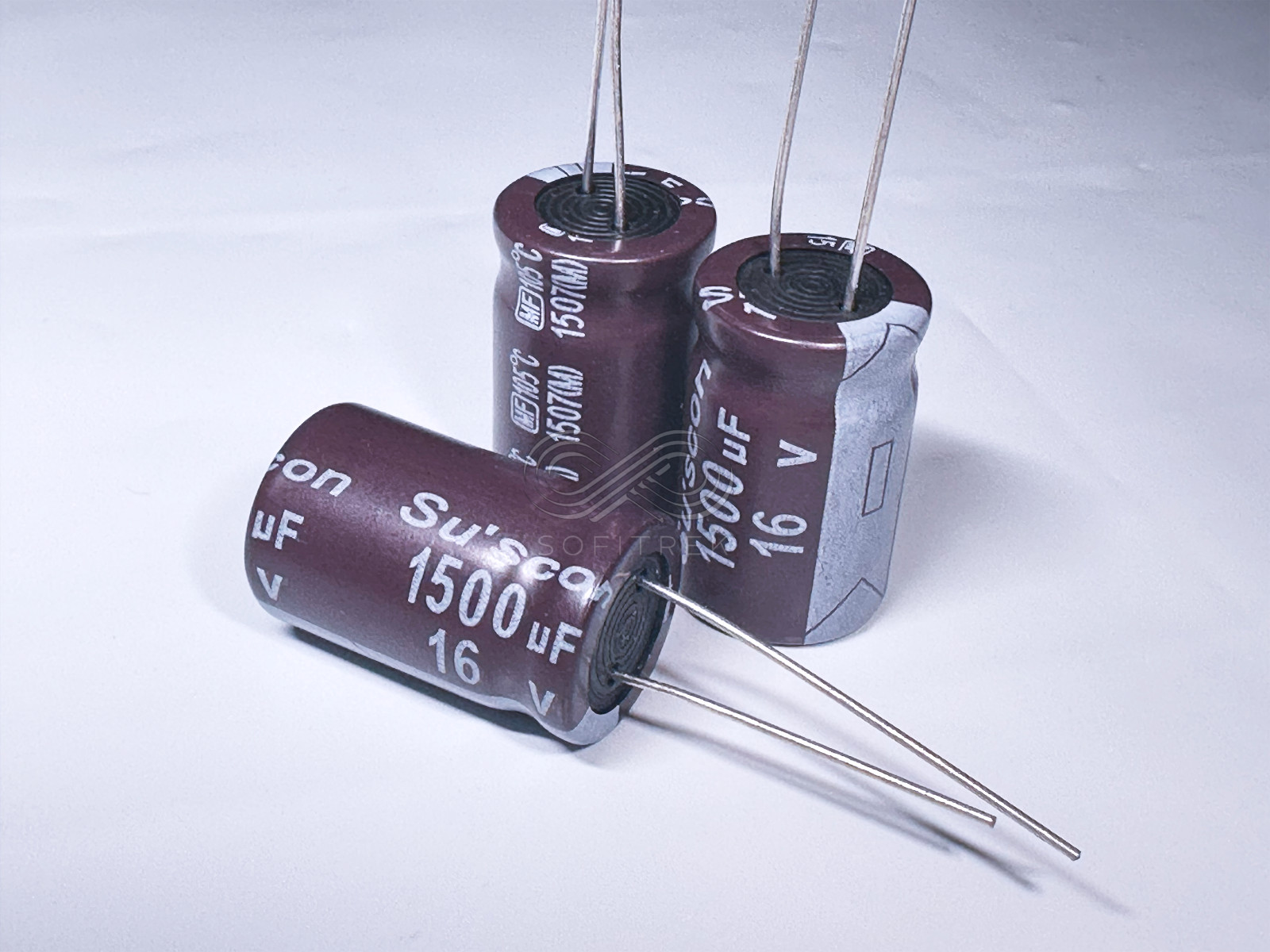 10Pcs MF Suscon 1500uF 16V 13x21 Electrolytic Radial Capacitor Low Impedance
