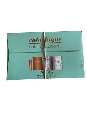 New Colorlogue Color & Discover Travel Journal Maps Pencils