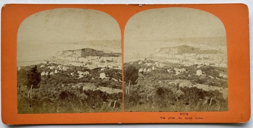 Photo Stéréo Ancienne Palais Royal Panorama Paris - Tirage Albumine C.1870