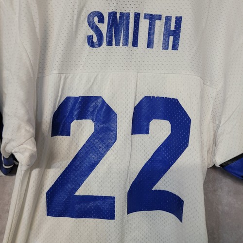 Vintage 90s Champion NFL Dallas Cowboys Emmitt Smith 22 White Jersey Youth L - Picture 8 of 8