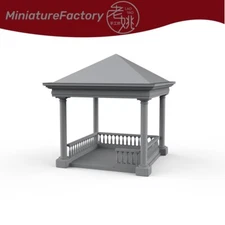 SSMODEL 1:64 Qquare Pavilion With Guardrails