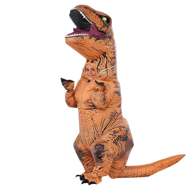 Inflatable Dinosaur Dino Adult or Kids Costume Funny Cosplay Blow up ...