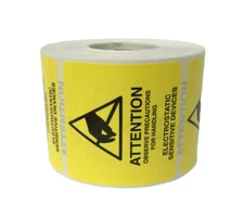 ESD 2x2 Attention Electrostatic Sensitive Devices Anti Static (2) RLS 500 EA