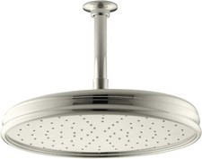Kohler Traditional 8" Round Rain Showerhead K-45202-SN Polished Nickel NEW $595
