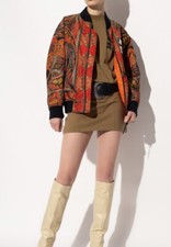 Etro Multicolor Reversible Bomber Jacket L/xl. New