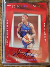 2023 WNBA Origins Deanna Nolan Legacy Signatures Red 23/49 #LS-DNL Detroit Shock