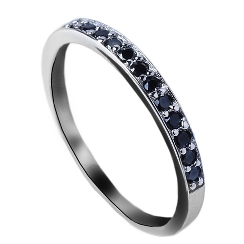 925 Sterling Silver Band Ring for Women Promise Size 6 to 9 Christmas Gift - Picture 12 of 13