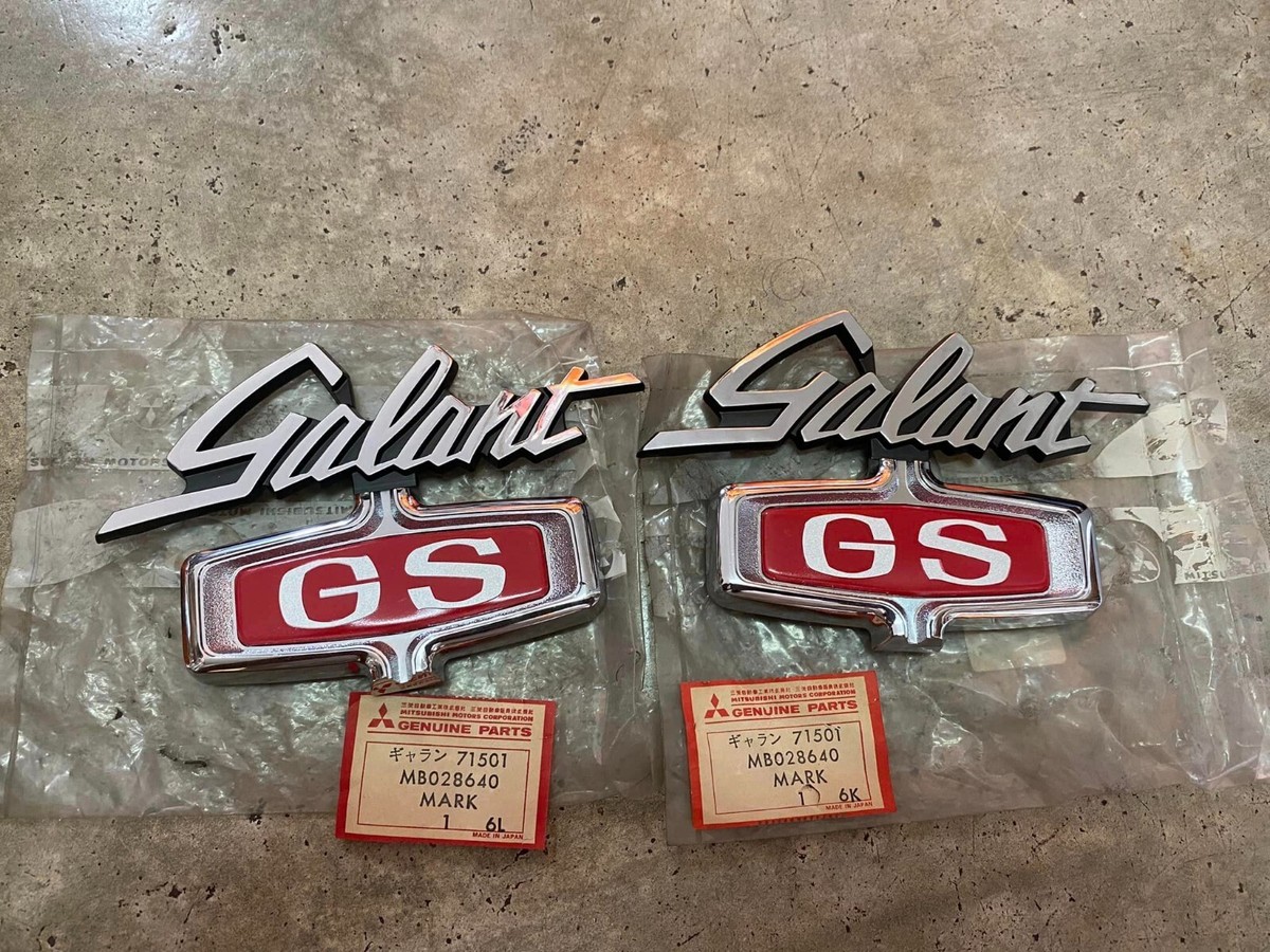 MITSUBISHI Galant Colt Dodge GTO Galant GS Side EMBLEM Badge