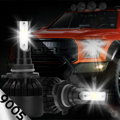 2x Cree LED Headlight 9005 HB3 9145 9045 H10 6000K High Beam Fog DRL Bulb White