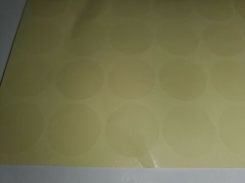 40 LOT 1 inch wide Clear Round Security seal self adhesive Label stickers E6 - Picture 2 of 5