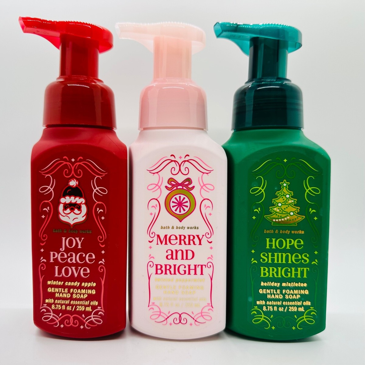 3 Bath & Body Works Christmas Holiday Traditions Trio Gentle