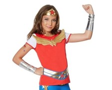 DC Super Hero Girls Kids Wonder Woman Halloween Costume Set - 7-8 Medium
