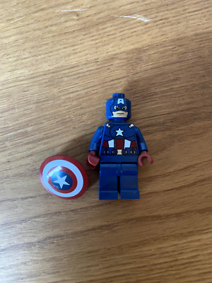 Lego Captain America Minifigur sh014 6865 (2012) Marvel Avengers Avenging Cycle