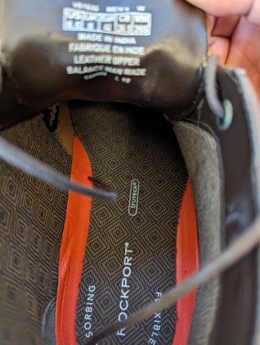 Stivali Chukka Rockport Uomo Classici Break Marrone Scuro Taglia 8,5 - Foto 6 di 7