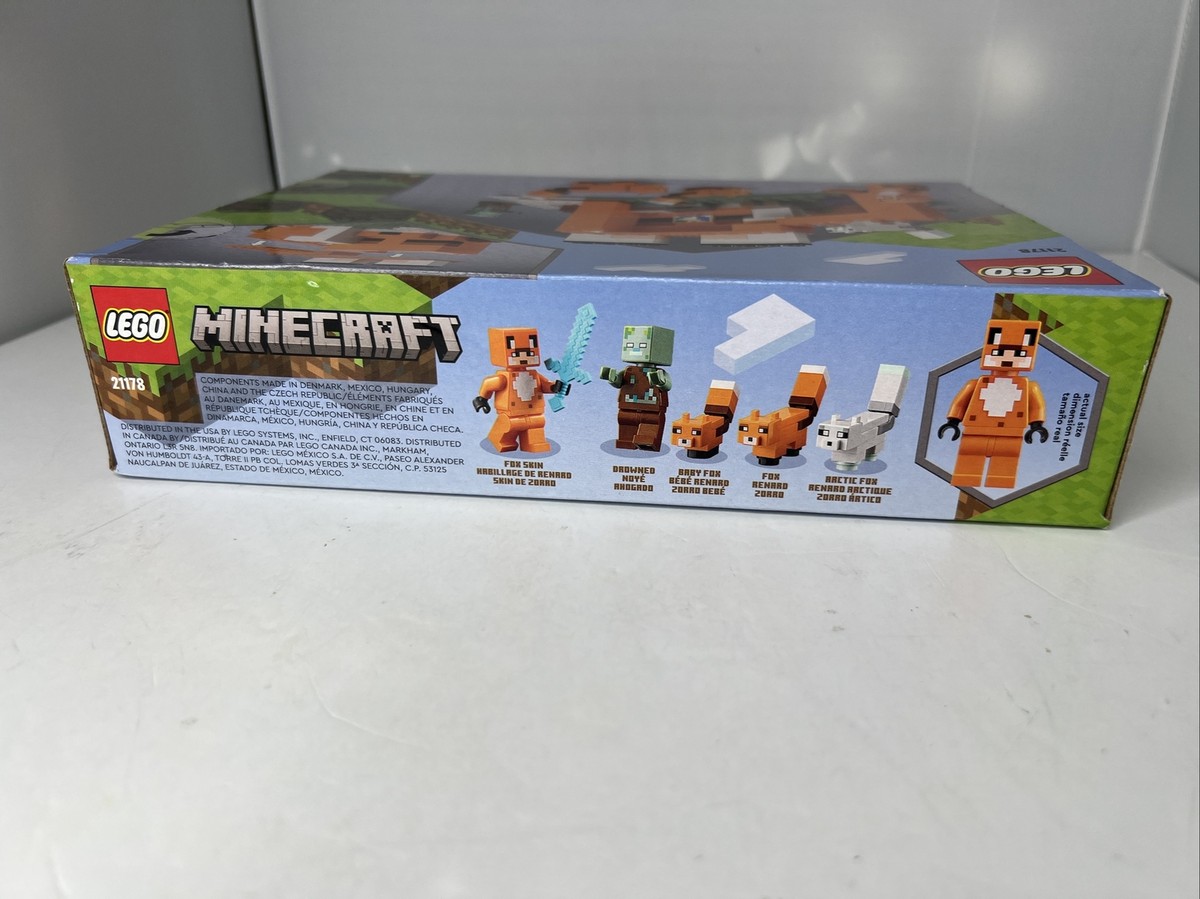 LEGO Minecraft: The Fox Lodge (21178) New In Box With Flaw 193