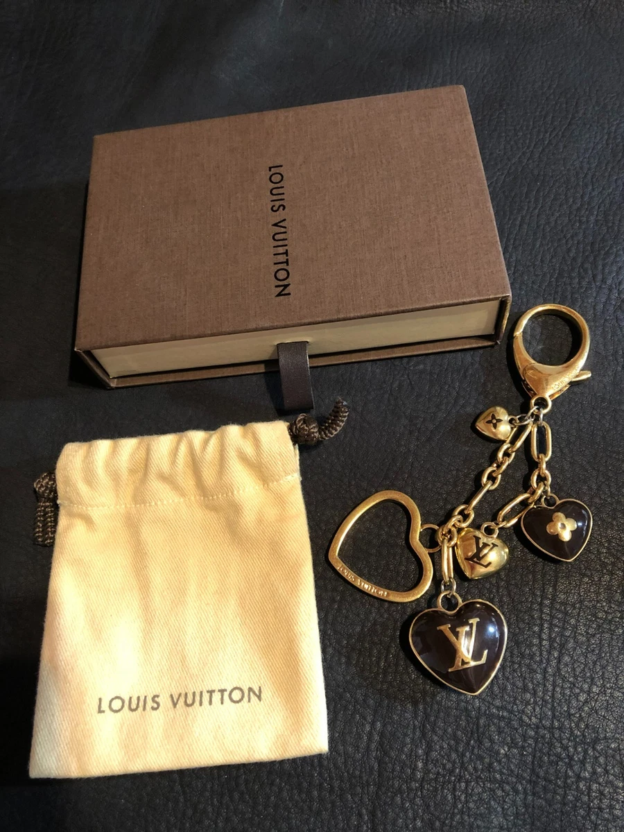 LOUIS VUITTON Key ring holder chain Bag charm AUTH Bijoux sack cool Black  F/S