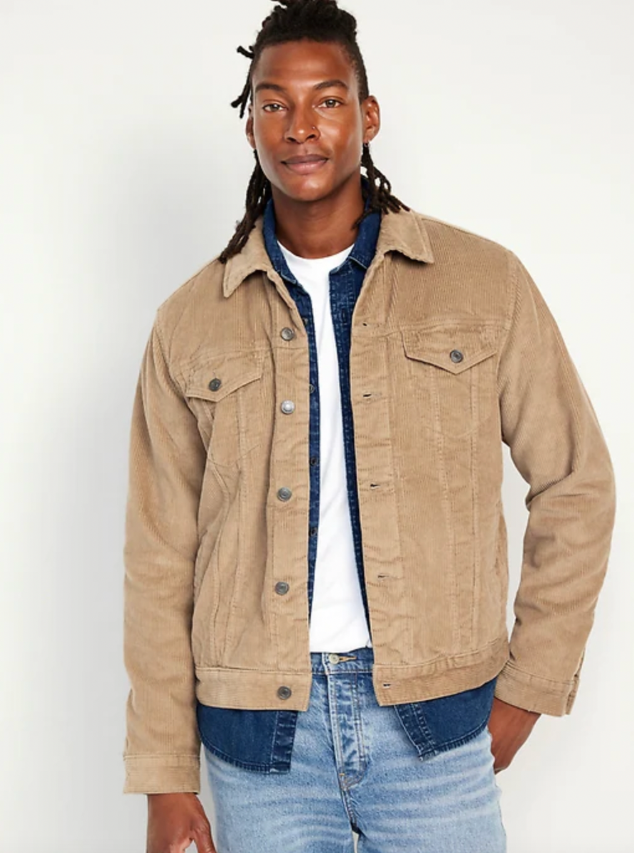Wrangler Lined Corduroy Jacket Men's Wrangler Sherpa Lined