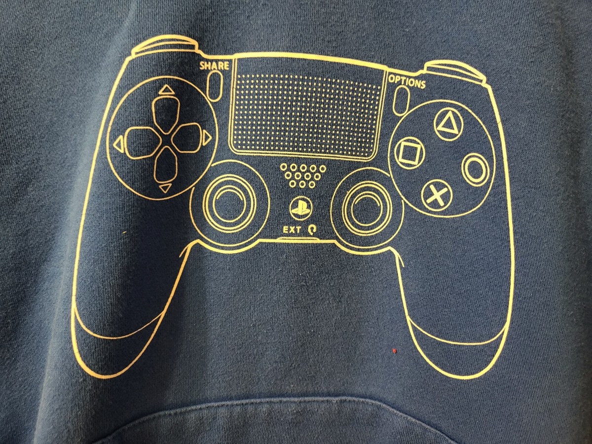 Zara Boys Blue & White PlayStation Controller Sweatshirt Zara Boys Blue & White PlayStation Controller Sweatshirt