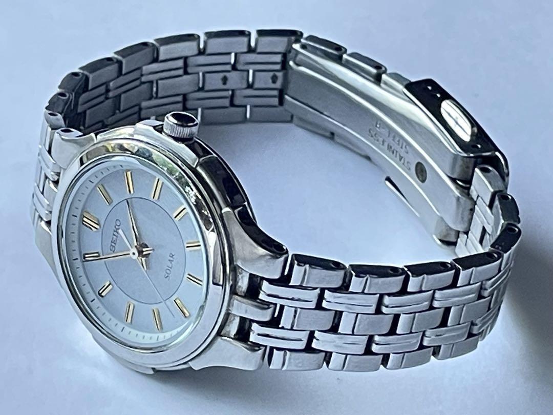 SEIKO Solar V181-0AH0 Water Resistant 10bar Stainless Steel SEIKO Solar V181-0AH0 Water Resistant 10bar Stainless Steel