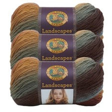  3 Pack Lion Brand Yarn 545-204AJ Landscapes Yarn, Desert Spring