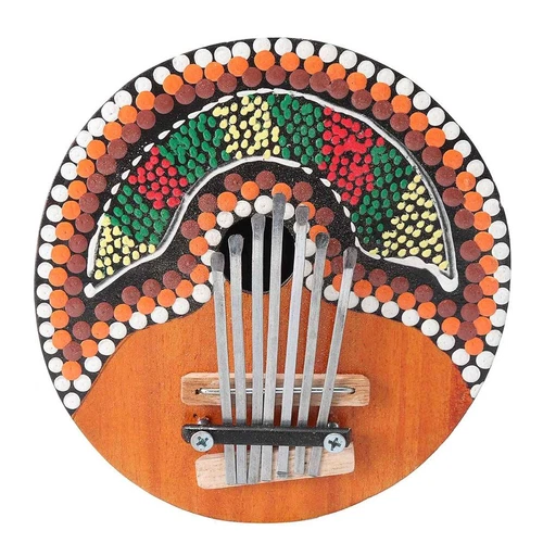 Piano 7 Keys Adjustable Coconut  Painted Thumb Piano F7K1 - Picture 8 of 11