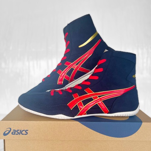 【In stock】ASICS Wrestling Shoes 1083A001 EX-EO TWR900 Navy x Red - Picture 3 of 8