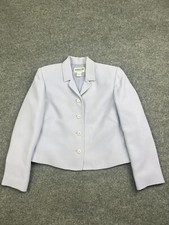 Vintage Pendleton Blazer Skirt Set Women's Petite Purple Polyester Suite Jacket