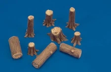 1:35 Scale Die-cast Resin Model Stump Wood Scene Layout Unpainted Free Shipping