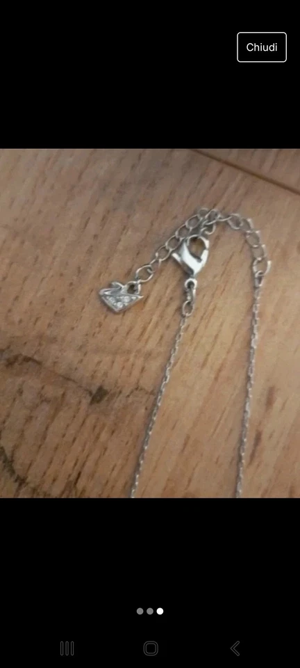collana swarovski originale Cuori - Immagine 2 di 2