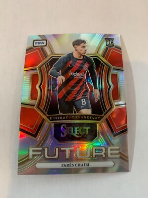 2023-24 Panini Select FIFA Soccor Future #12 Fares Chaibi RC Silver Prizm