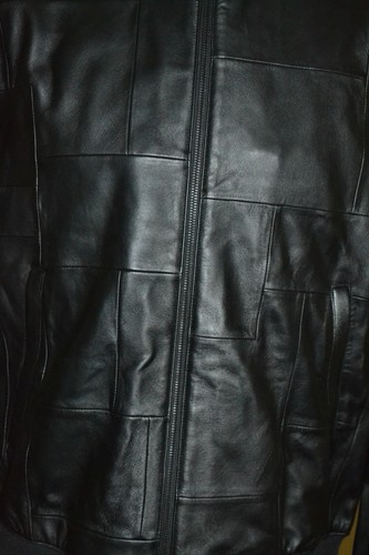 Chaqueta Paul Smith Mainline para Hombre Cuero Negro Patchwork ""L"" Precio de venta sugerido por el fabricante £1500 Totalmente Nueva - Imagen 3 de 9