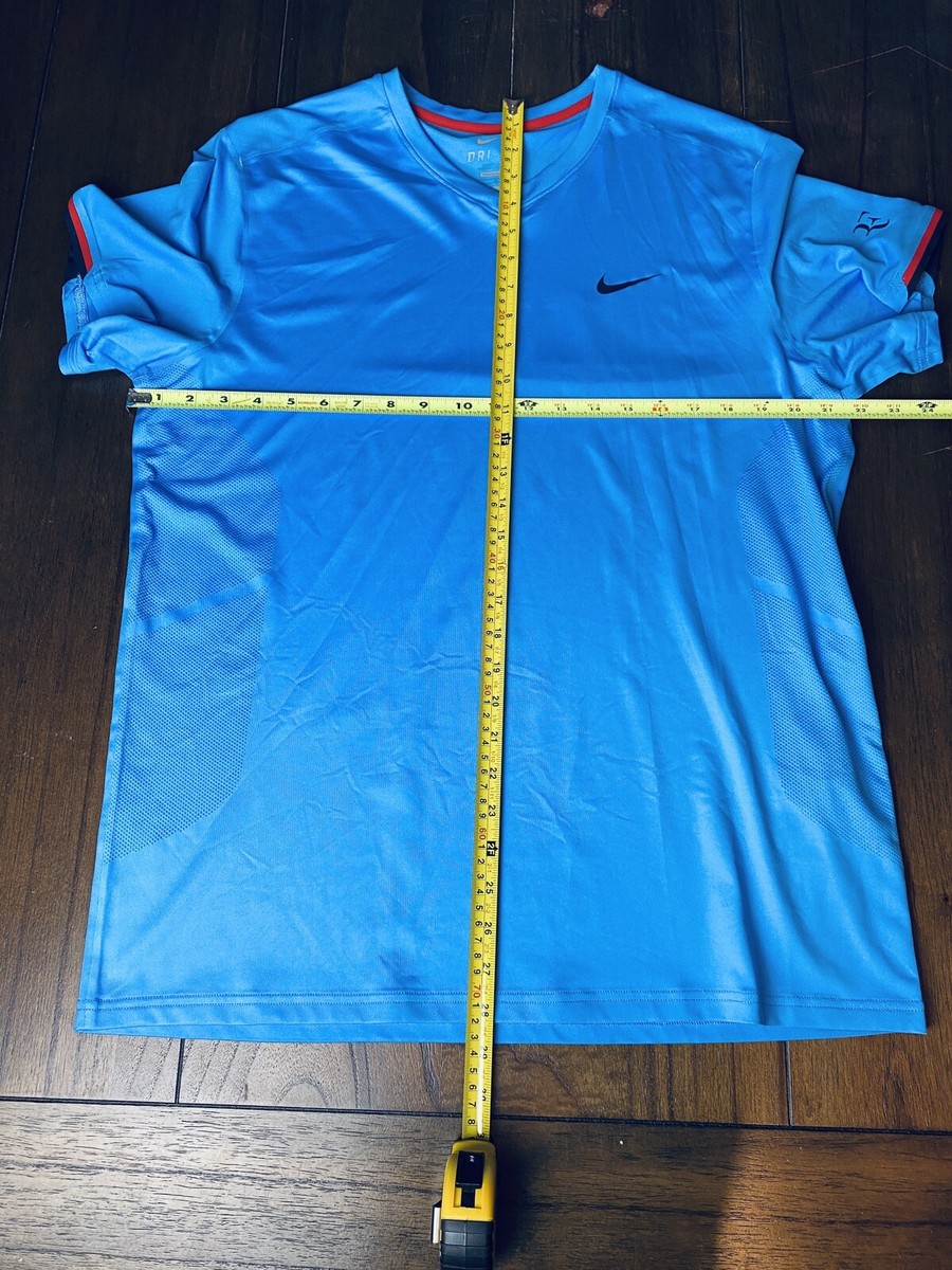 Nike Roger Federer RF 2012 US Open V-Neck Tennis Shirt Large Rafa