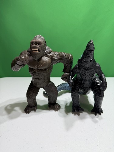 2021 Battle Roar Godzilla VS Roaring Kong Toho Legendary Playmates 7" Working