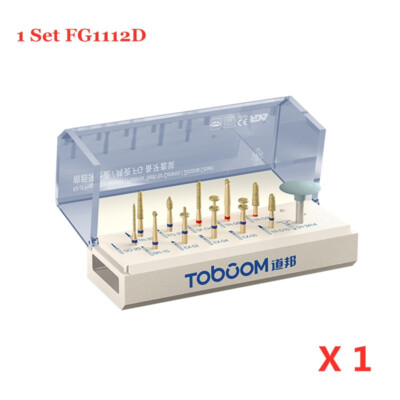 Dental burs preparation kit anterior posterior ceramics zirconia crown 12pcs/set