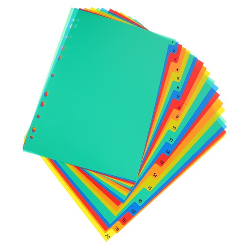 20pcs Office Binder Book Dividers Detachable Binder Tabs Notebook Binder - Picture 6 of 12