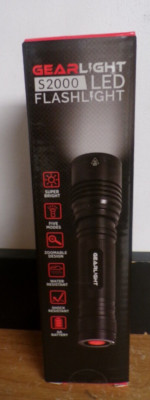 NEW GearLight S2000 LED Flashlight super bright 5 modes water shock resistant