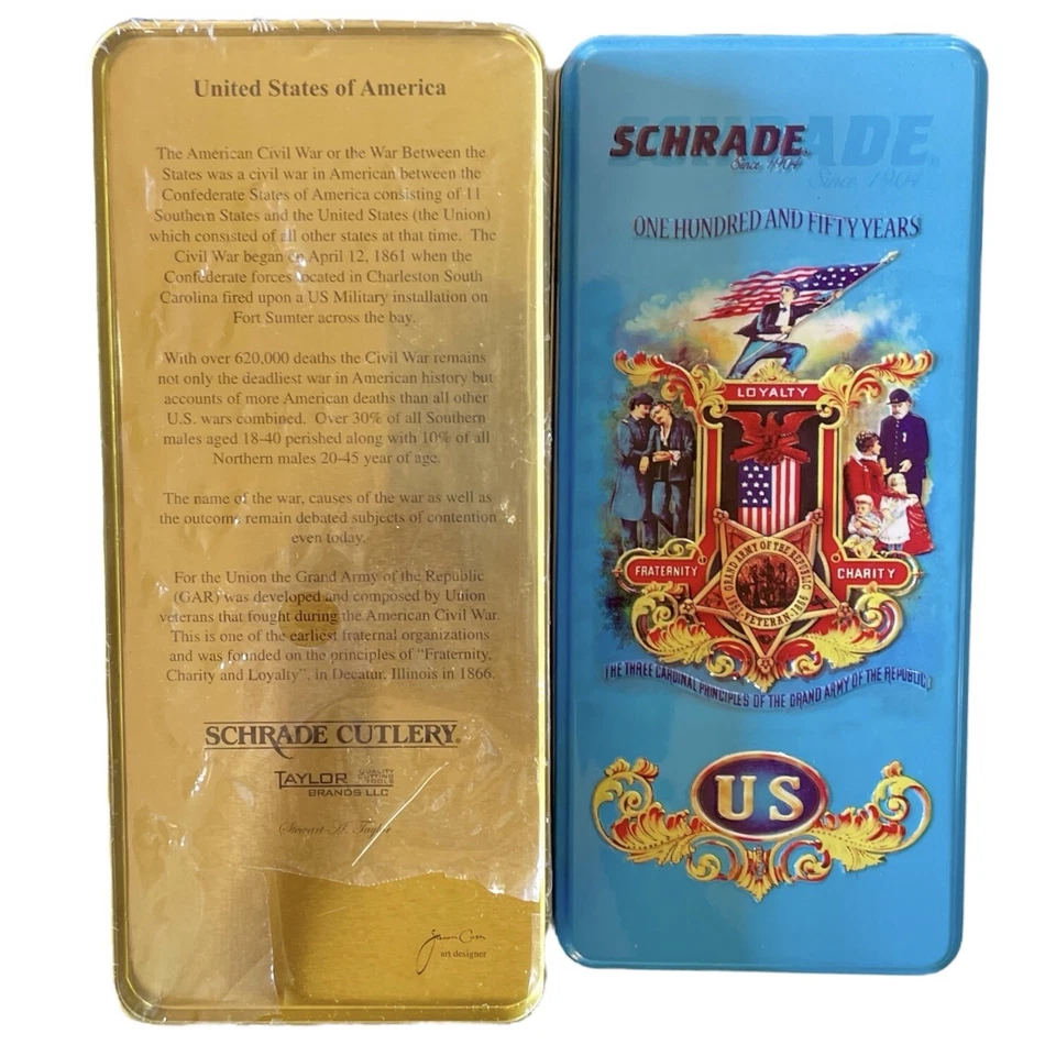 Cuchillos de bolsillo 150 aniversario CS & US NUEVOS en latas coleccionables Foto 4 de 4