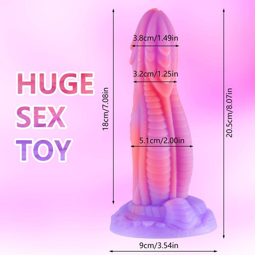 Realistic Monster Dildo - 8" Fantasy Dildo for G Spot Stimulation,Adult Sex Toys - Picture 7 of 7
