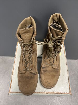 USMC Bates Vibram Sole Temperate Weather Boots Size 6R Coyote 8430