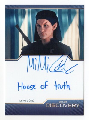 2023 Star Trek Discovery Season 4 Autograph Mimi Cote ''House of truth''