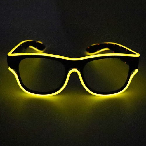 LED Light Glasses USB Chargeable Glasses Luminous Sunglasses for Cosplay Party - Picture 10 of 21
