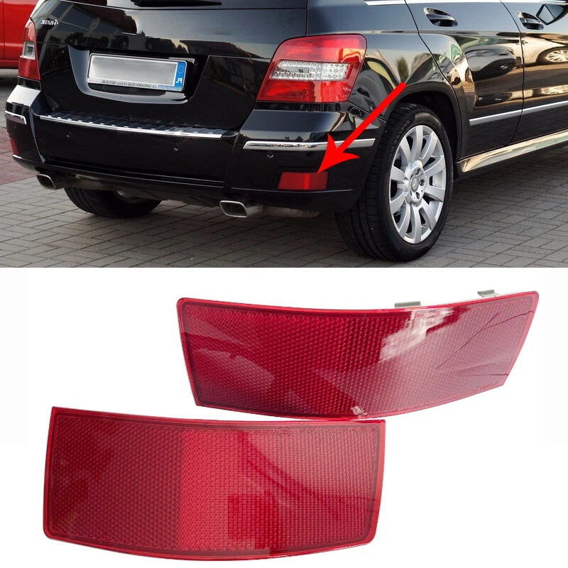 1Pair Rear Left+Riht Bumper Reflector Lights For Mercedes-Benz GLK 2010-2012 — 第 2/4 张图片