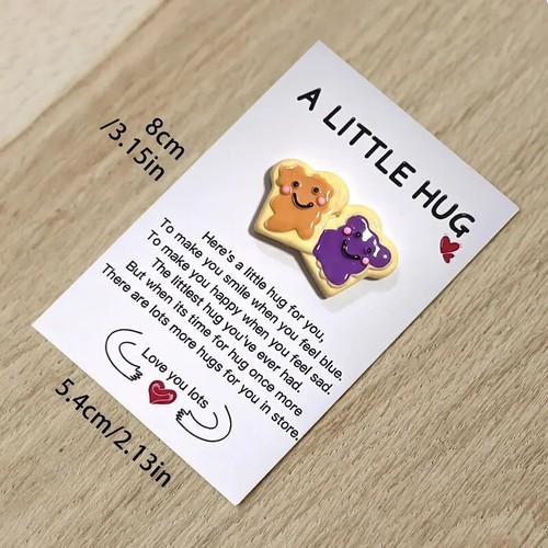 A Little Hug Encouragement Cards Peanut Butter and Jelly - Picture 2 of 2