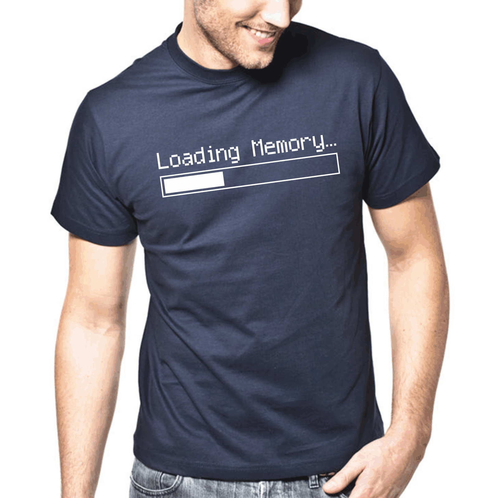 Loading Memory Geek Gamer Nerd Sprüche Geschenk Lustig Spaß Fun Comedy