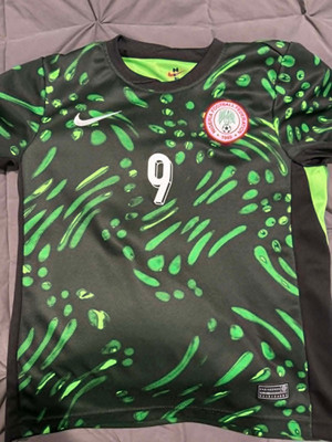 90s  サッカーユニフォーム セットアップ Oサイズ XL 緑 黒 Nigeria Osimhen 9 Youth 24 Nike Jersey Green Black | eBay