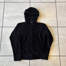 Patagonia Synchilla Women  s Medium Black Full Zip Fleece Hoodie Jacket