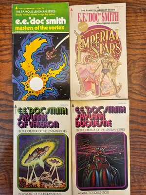 EE ''Doc'' Smith Lot Of 4 Pulp Fiction Sci Fi Books Lensman D'Alembert Skylark